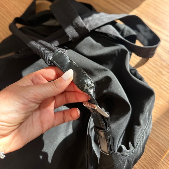 AUTHENTIC Prada Medium Saffiano-Trimmed Vela Backpack 🖤 - Picture 13 of 15